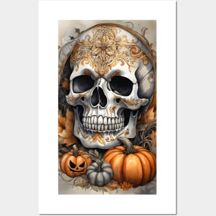 Scary Halloween Calaveras Posters and Art